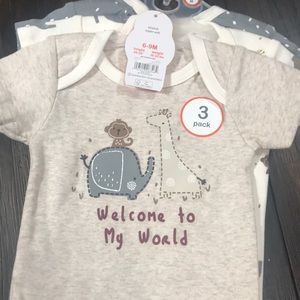 Short Sleeve Onesies 3 pack